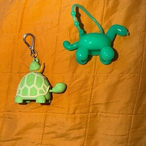 Bath & Body Works Green Turtle and Balloon Dinosaur Holders